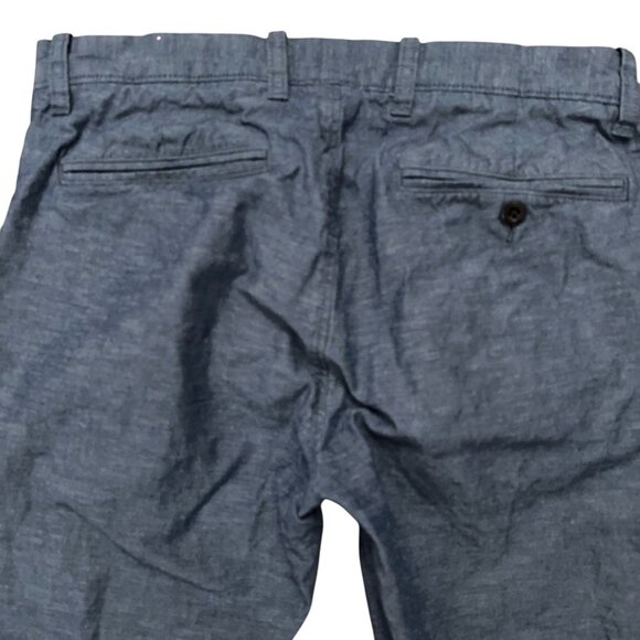 J.Crew Pants Mens Size 30x32 (Fits 30x31) Chino 484 Slim Fit Linen Blend Blue - Picture 4 of 7